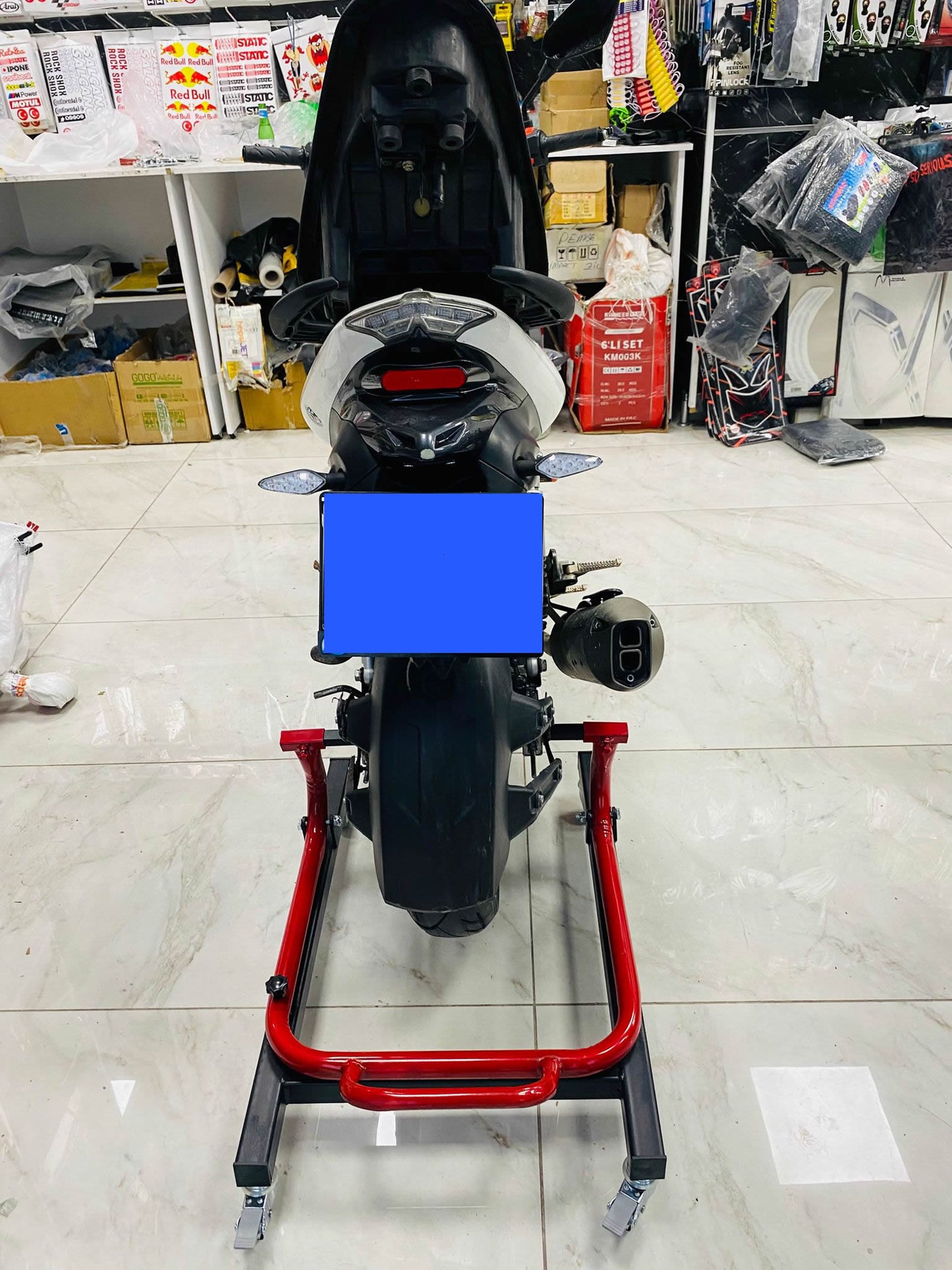 Universal Motosiklet Kaldırma Sehpası 360 Derece Döner - Kilitli